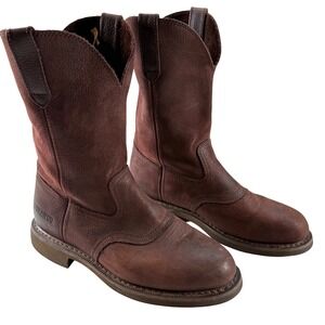 Durango Western Boots Dark Brown Leather Mens Size 10 Wide Work Wear